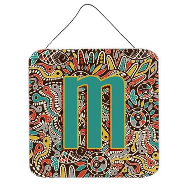 Micasa Letter M Retro Tribal Alphabet Initial Wall and Door Hanging Prints MI951299